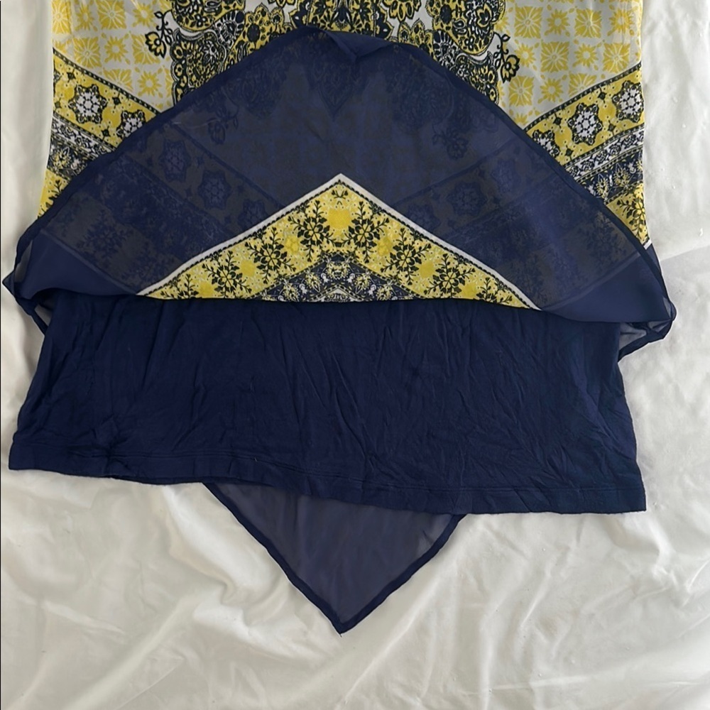 Iz Byer Blue and Yellow Tank Top Vibrant and Stylish - Picture 7 of 16